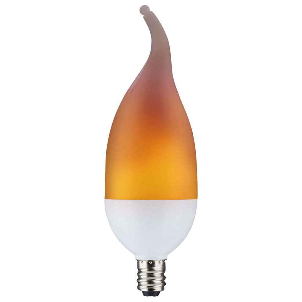 2W B11 LED Flame Bulb Candelabra base 120v -25W equiv