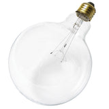 Satco S3012 60W 120V Globe G40 Clear E26 Base Incandescent light bulb