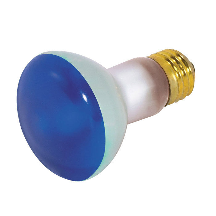 Satco S3202 50W 130V R20 Blue E26 Medium Base Incandescent light bulb