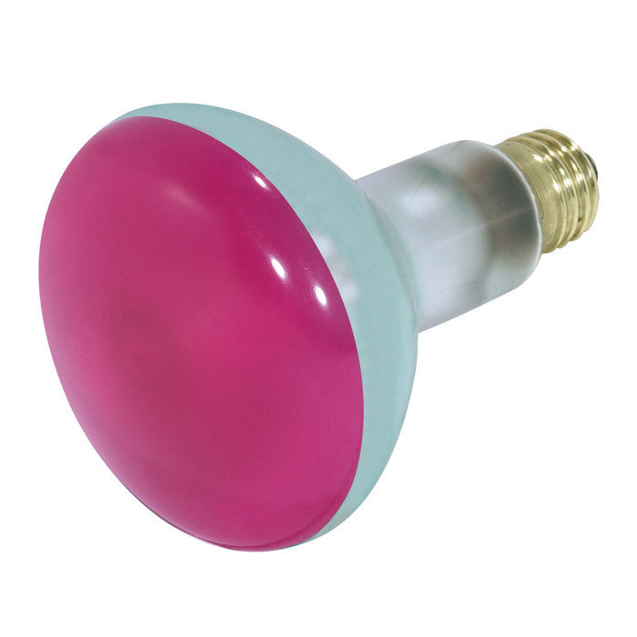 Satco S3213 75W 130V BR30 Pink E26 Medium Base Incandescent light bulb
