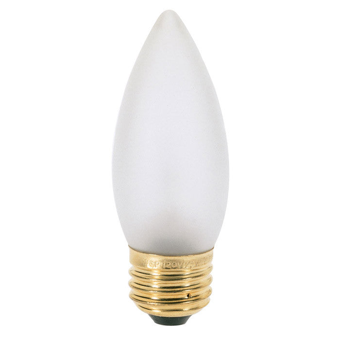Satco S3234 25W 120V B11 Frosted E26 Base Incandescent light bulb