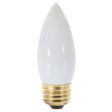 Satco S3237 25W 120V B11 White E26 Medium Base Incandescent light bulb