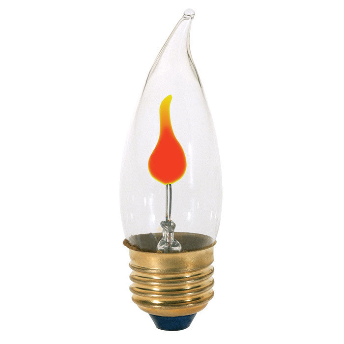 Satco S3657 3W 120V CCA10 Clear E26 Base Incandescent light bulb