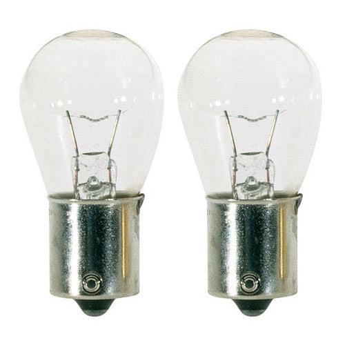 2PK - Satco S3723 12W 12V S8 93 Clear BA15S Incandescent light bulb