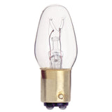 Satco S3904 10W 130V C7 Clear BAY15d Incandescent light bulb