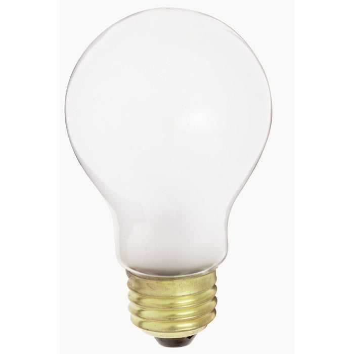 Satco S4079 100W 230V A19 White E26 Medium Base Incandescent light bulb