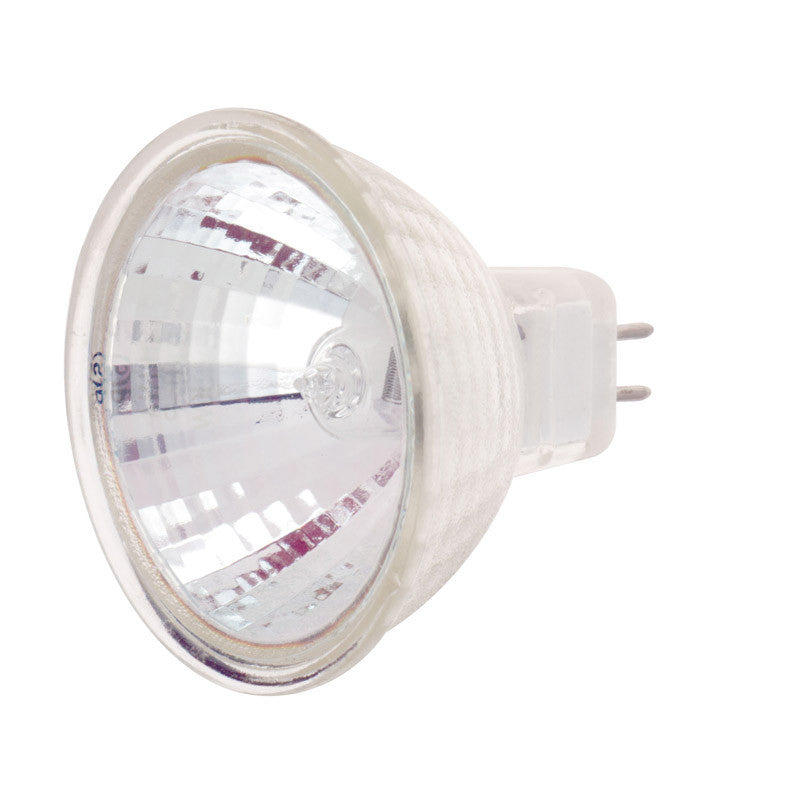 Satco S4354 20W 12V MR16 Frost halogen light bulb