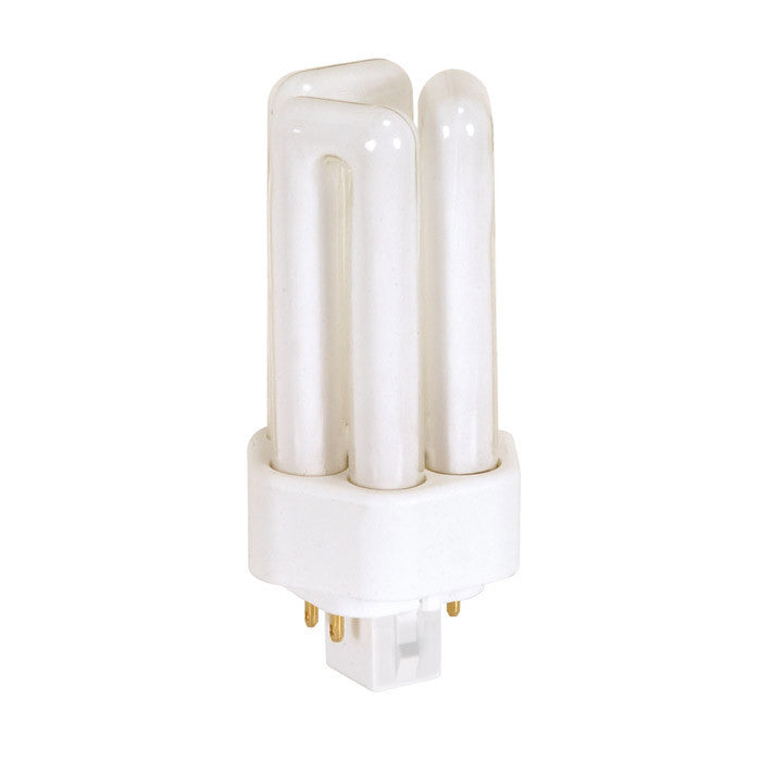 Satco S4369 13W Triple Tube 4-Pin GX24Q-1 Plug-In base 2700K fluorescent bulb