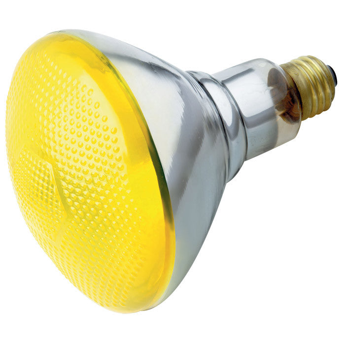 Satco S4426 100W 120V BR38 Yellow E26 Base Incandescent light bulb