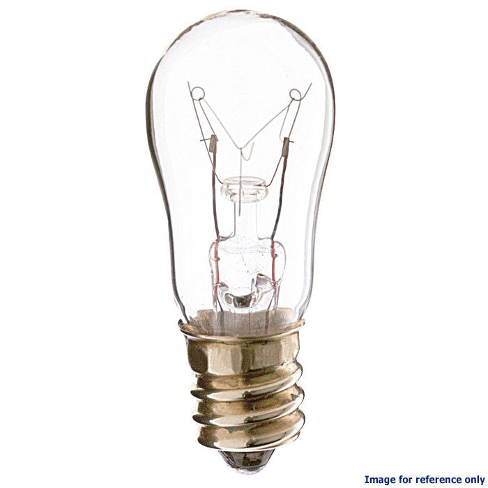 Satco S4567 3W 130V S6 Clear E12 Candelabra Base Incandescent bulb