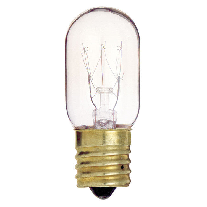 Satco S4722 15W 130V T7 Clear E17 Intermediate Base Incandescent light bulb