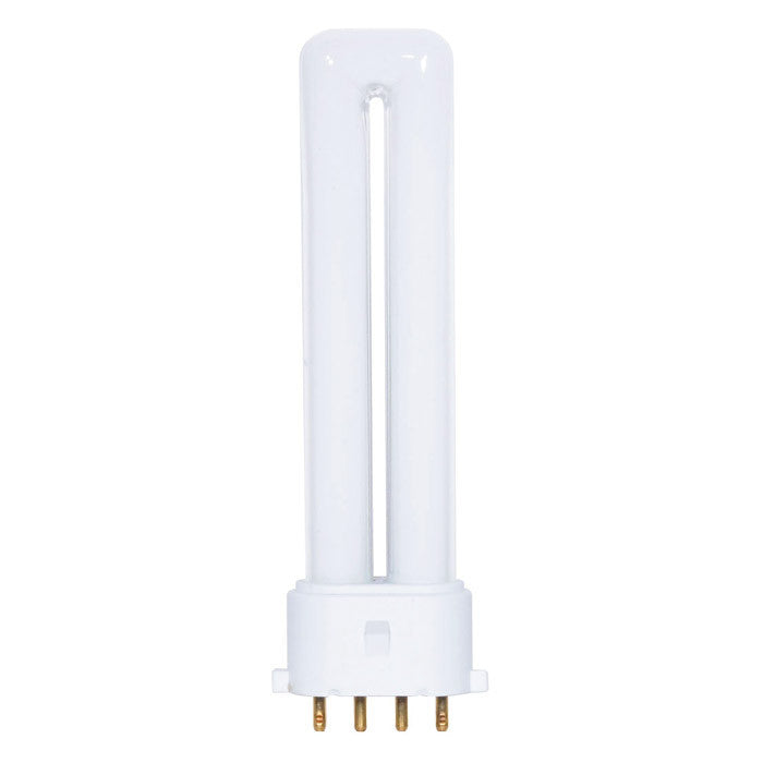 Satco S6413 7W Single Tube 4-Pin 2G7 Plug-In base 2700K fluorescent bulb