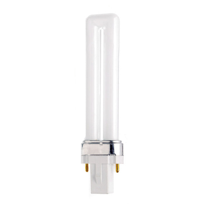 Satco S6705 7W Single Tube 2-Pin G23 Plug-In base 5000K fluorescent bulb