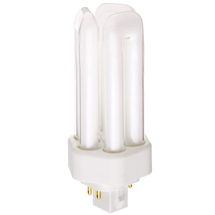 Satco S6741 18W Triple Tube 4-Pin GX24Q-2 Plug-In base 2700K fluorescent bulb