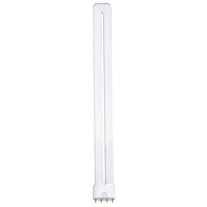 Satco S6758 18W Long Single Tube 4-Pin 2G11 Plug-In base 3500K fluorescent bulb