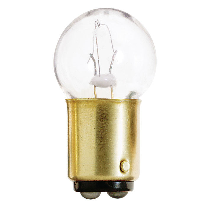 Satco S6950 9.32W 13.5V G6 Globe BA15S Miniature light bulb