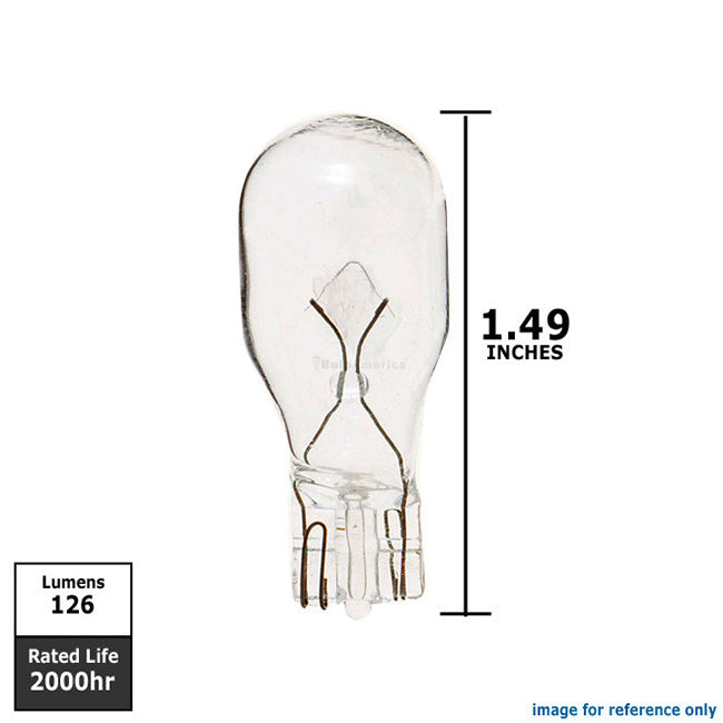 Satco S6980 10W 24V T5 Clear Wedge Base Xenon Miniatures Lamp