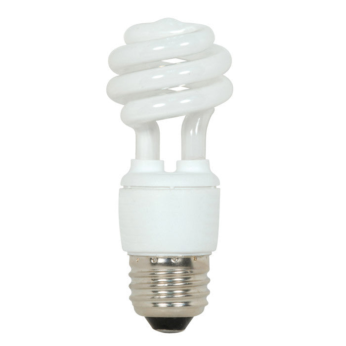 Satco S7211 9W T2 Ultra Mini Spiral Light Bulb Screw-In 2700K fluorescent bulb