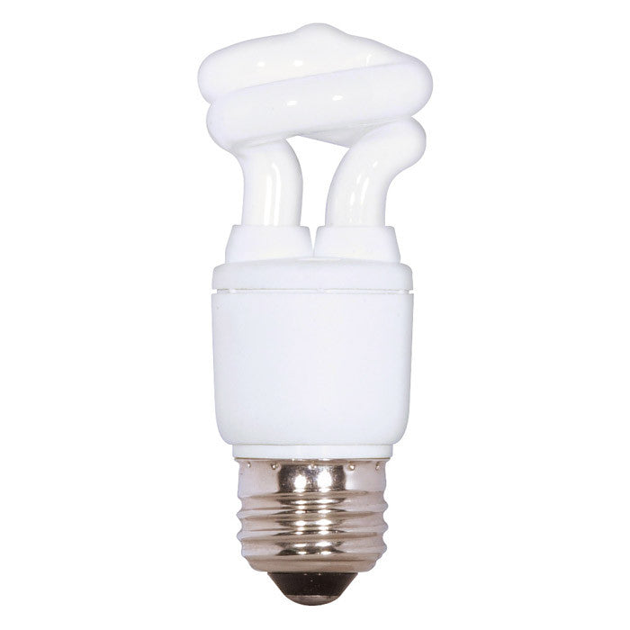 Satco S7262 5W T2 Ultra Mini Spiral Light Bulb Screw-In 4100K fluorescent bulb