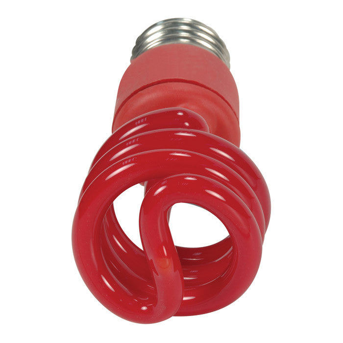 Satco S7271 13W T2 Ultra Mini Specialty Spirals Screw-In Red fluorescent bulb