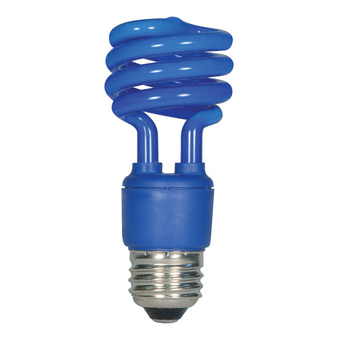 Satco S7273 13W T2 Ultra Mini Specialty Spirals Screw-In Blue fluorescent bulb