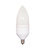 Satco S7327 7W CFL Torpedo E12 Candelabra base 2700K compact fluorescent bulb