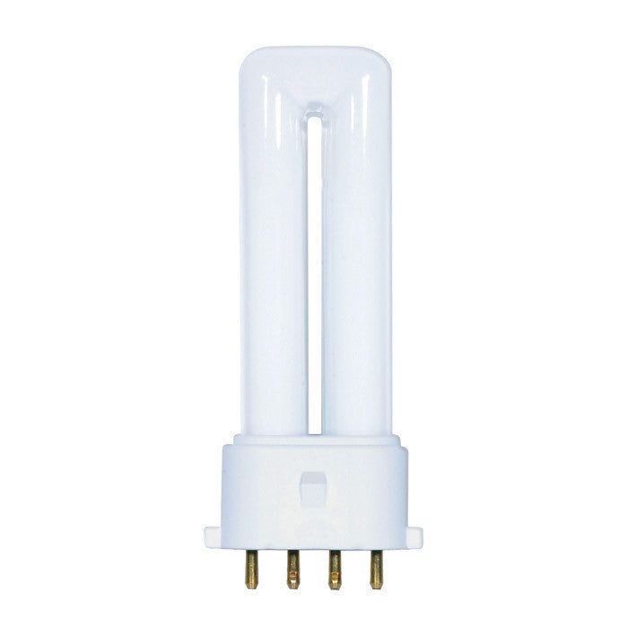 Satco S8360 5W Single Tube 4-Pin 2G7 Plug-In base 2700K fluorescent bulb