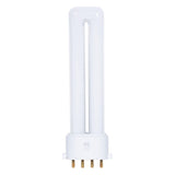 Satco S8362 7W Single Tube 4-Pin 2G7 Plug-In base 2700K fluorescent bulb
