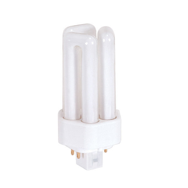 Satco S8397 13W Triple Tube 4-Pin GX24Q-1 Plug-In base 3500K fluorescent bulb