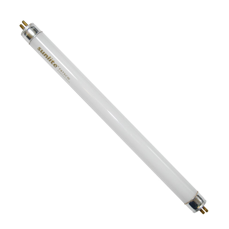 SUNLITE 6w T5 F6T5/CW Cool White 9 inch 4100k Fluorescent Tube Light