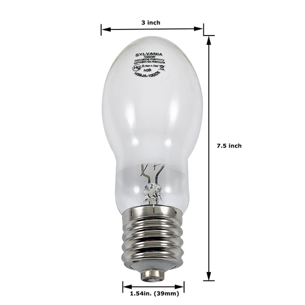 Sylvania 500W EBV Projector Bulb - 118V PS25 Photoflood For Studio Lighting