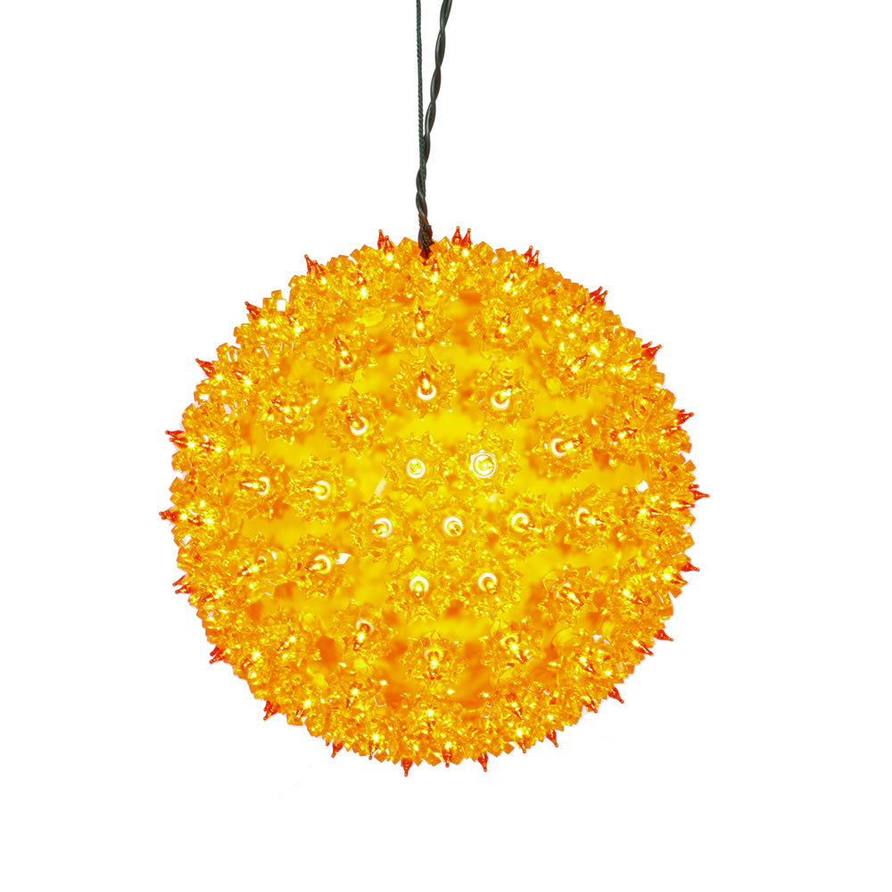 150 Lights Orange 10in. Twinkle Star Sphere Christmas Set