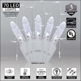 70 Cool White Twinkle M5 LED Icicle Light Set with White Wire_1