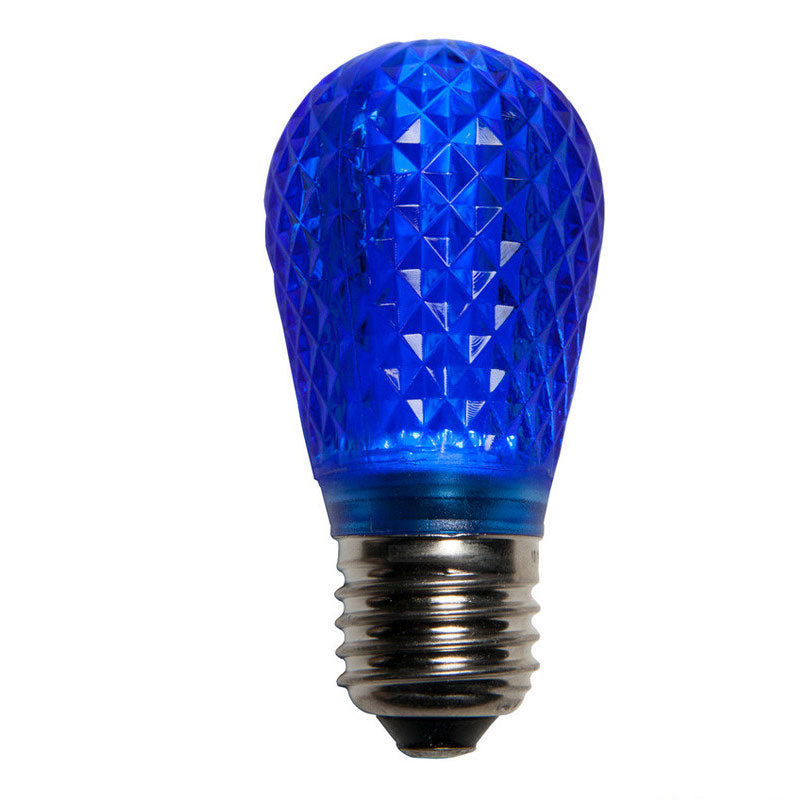 S14 LED Christmas Lamp Blue Light - 25 Bulbs