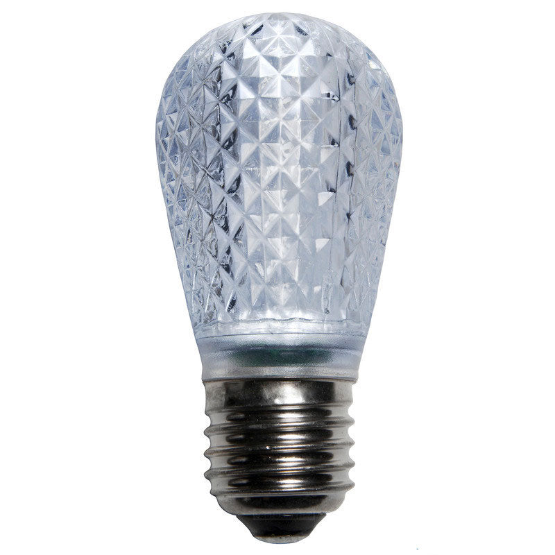 S14 LED Christmas Lamp Cool White Light - 25 Bulbs