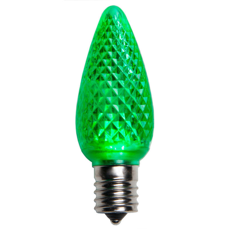 C9 LED Christmas Lamp Dimmable Green Light - 25 Bulbs