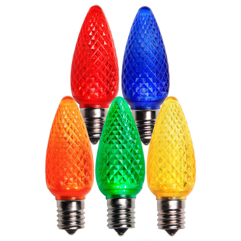 C9 LED Christmas Lamp Dimmable Multicolor Light - 25 Bulbs