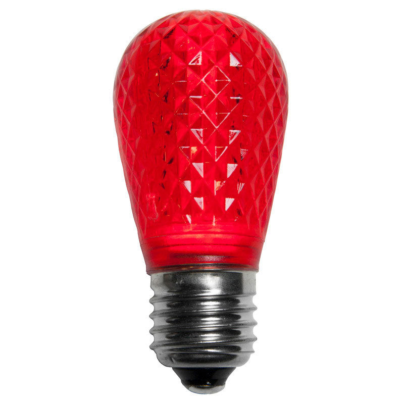 S14 LED Christmas Lamp Red Light - 25 Bulbs