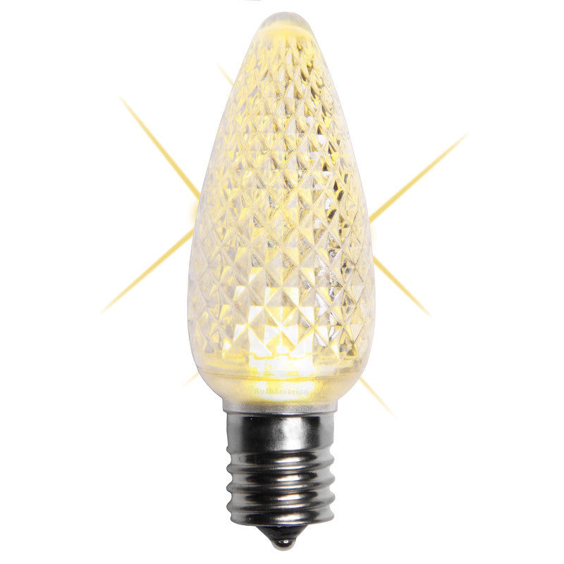 C9 LED Christmas Lamp Twinkle Warm White Light - 25 Bulbs