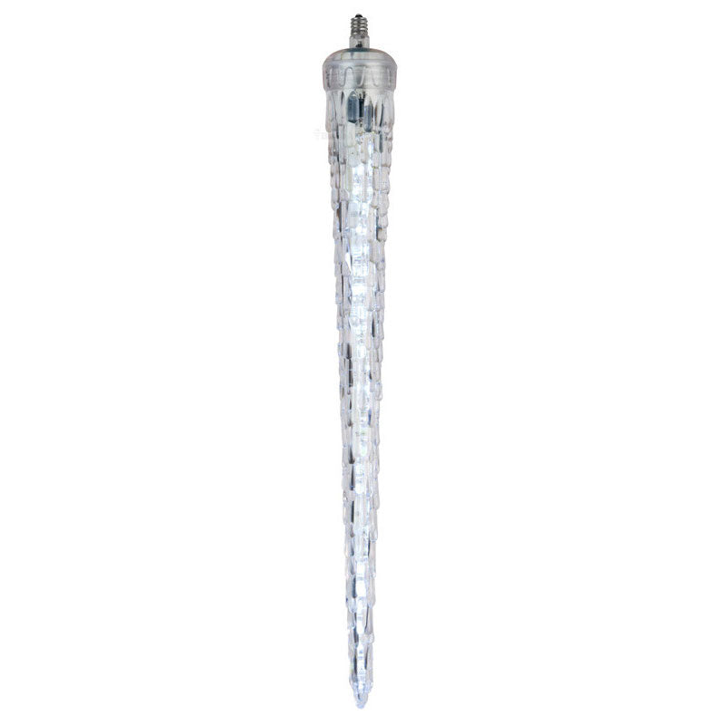 24 Inch C7 Falling Icicle Cool White Bulb