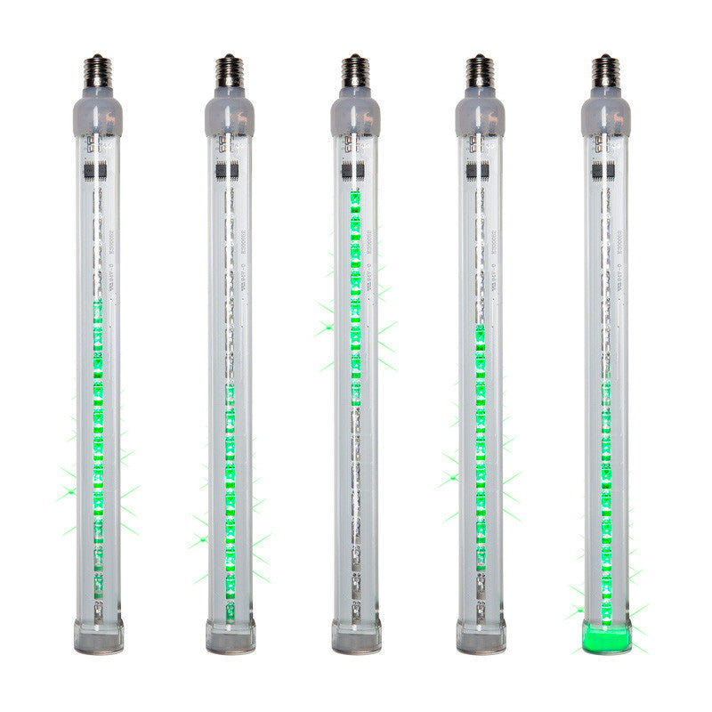 12 Inch Grand Cascade LED Tubes Green Light - 5 Bulbs