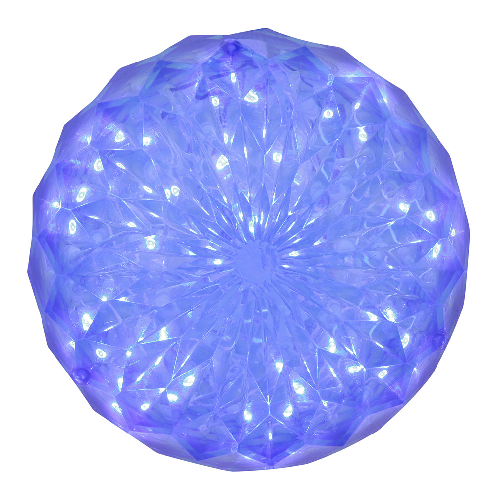 30Lt x 6" LED Blue Crystal Ball Outdoor