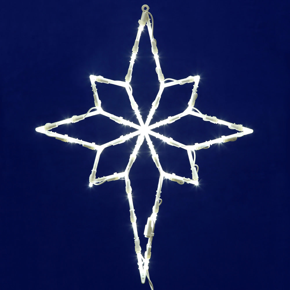 35 Lights 18x14in. Star of Bethlehem Window Led Decor Hanukkah Set