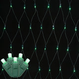 120 Green Wide Angle Net LED Lights 4Ft. x6Ft. Green Wire Christmas set