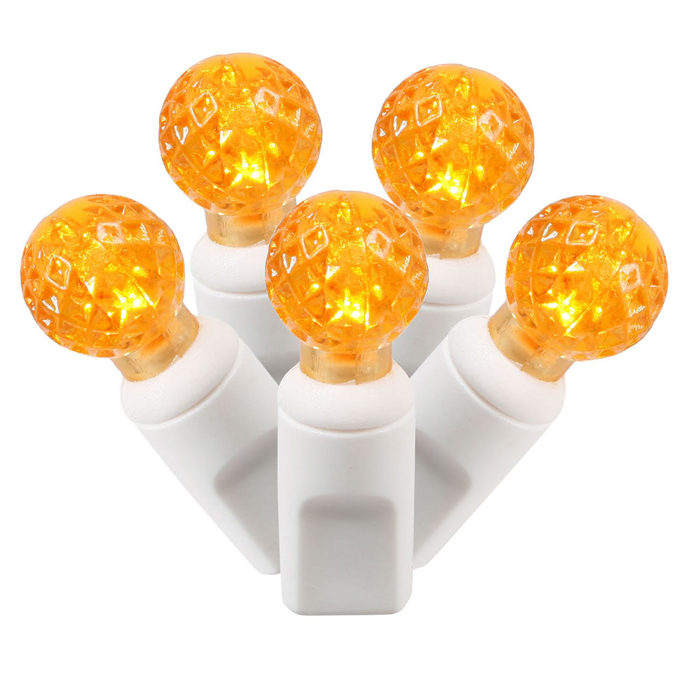 100Lt Orange LED / White Wire G12 EC 4 in x 34 ft.