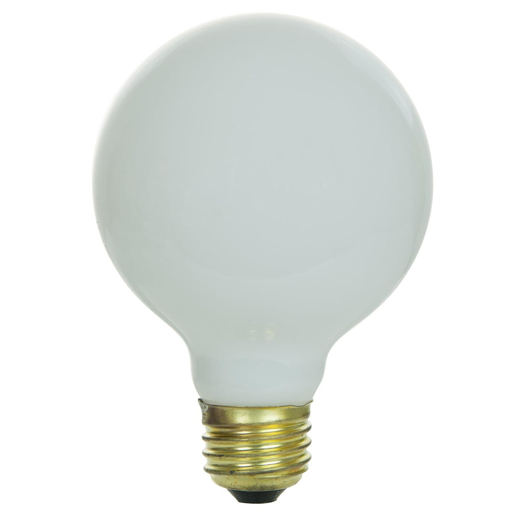 SUNLITE 25w 130v G25 Globe Medium Base White Incandescent Bulb