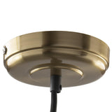 SUNLITE 07002-SU E26 Antique Style Copper Bronze Pendant Light Fixture - BulbAmerica