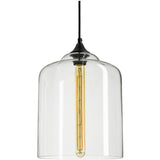 SUNLITE 07046-SU E26 Antique Style Crystal Glass Collection Black Pendant Light Fixture
