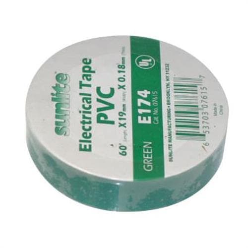 SUNLITE 10pcs Electrical Tape Green E174