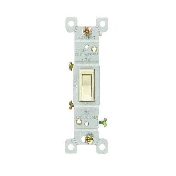 SUNLITE 12pcs IVORY ON/OFF SWITCH GROUNDED E506 Boxed